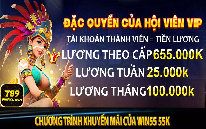 Chương trình khuyến mãi của win 55 55k